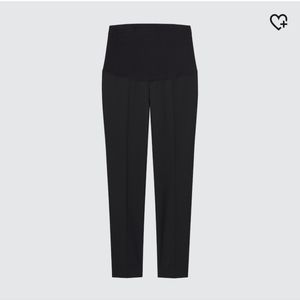 Black Uniqlo maternity office work pants